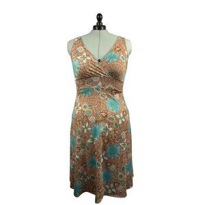 Joy Weekenders Collection Floral Sleeveless Dress  Medium